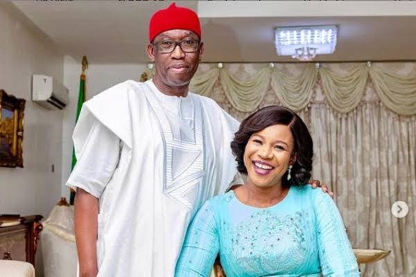 Ifeanyi Okowa and his wife