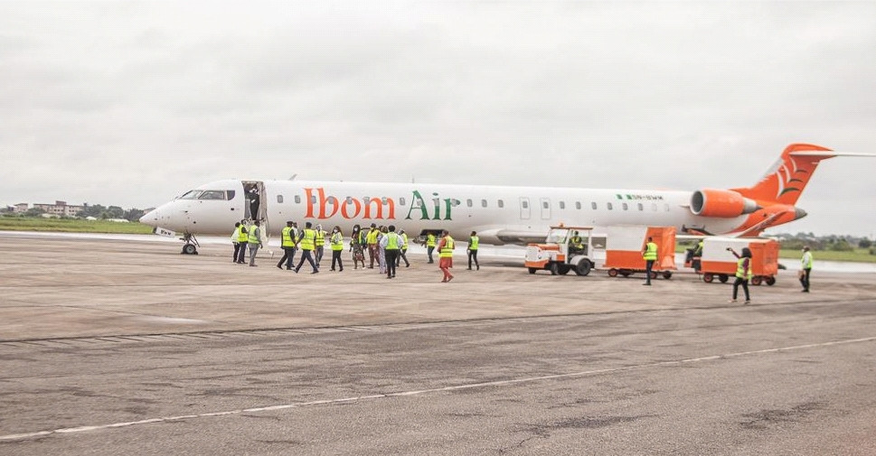 Ibom air lands calabar