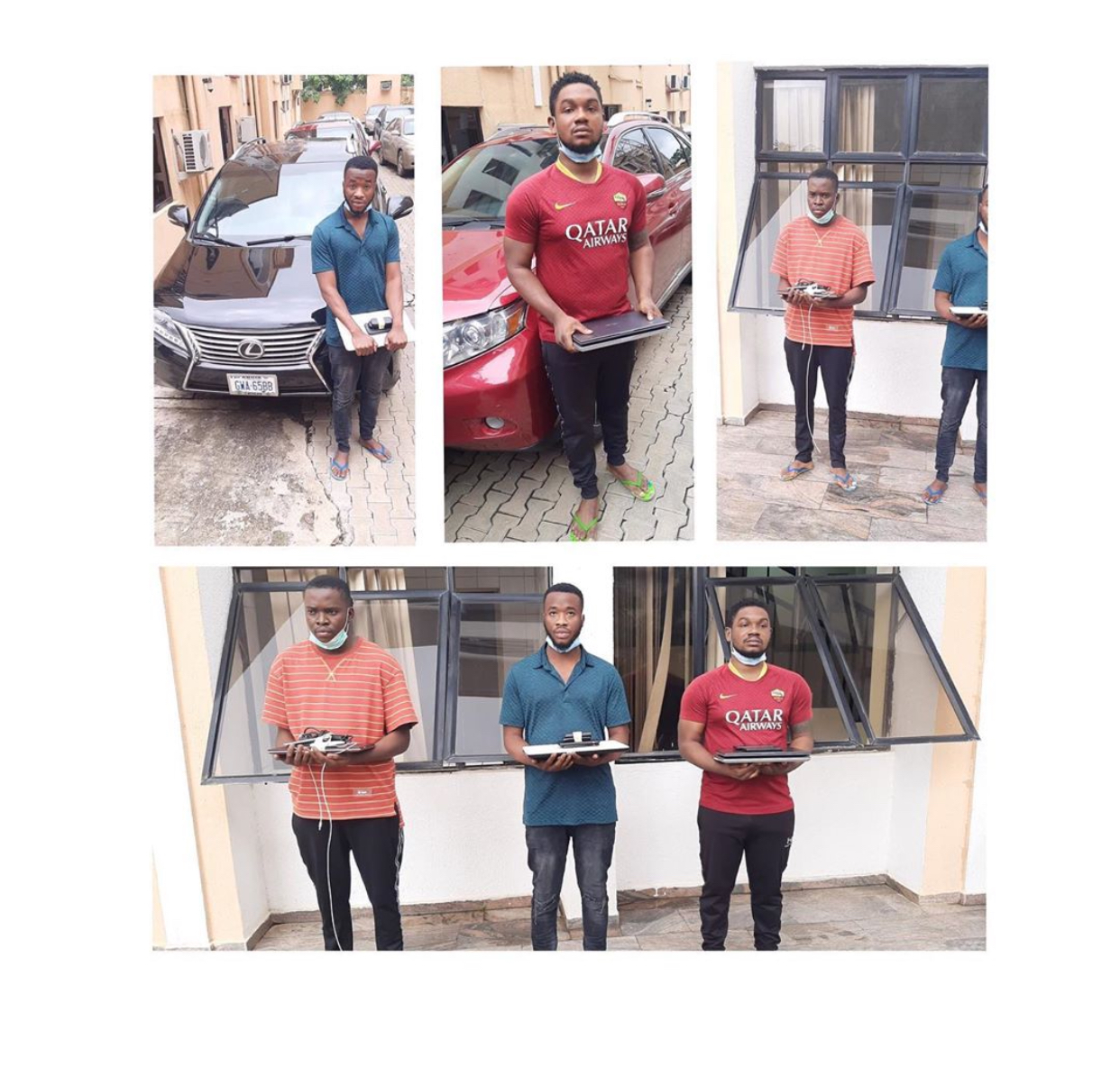 Suspected internet fraudsters