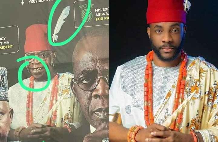 Photo of APC's Tinubu Photoshopped on Ebuka Uchendu’s Body For Campaign Posters Stir Reactions