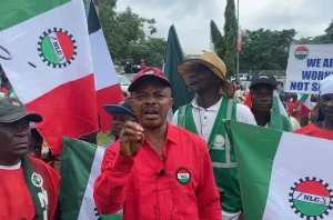 BREAKING: NLC Members Cry Out As Soldiers Surround Venue Of Their Meeting With FG