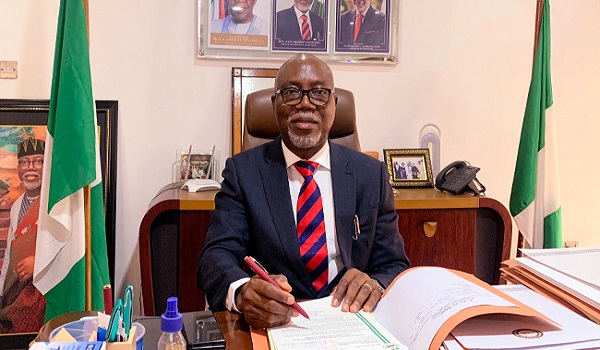 Picture Of Aiyedatiwa Sitting On Akeredolu's Seat, Signing Document Emerges