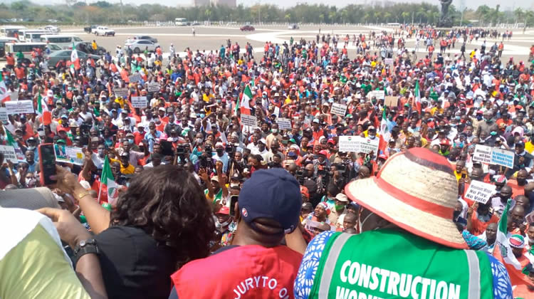 NLC protest in Abuja