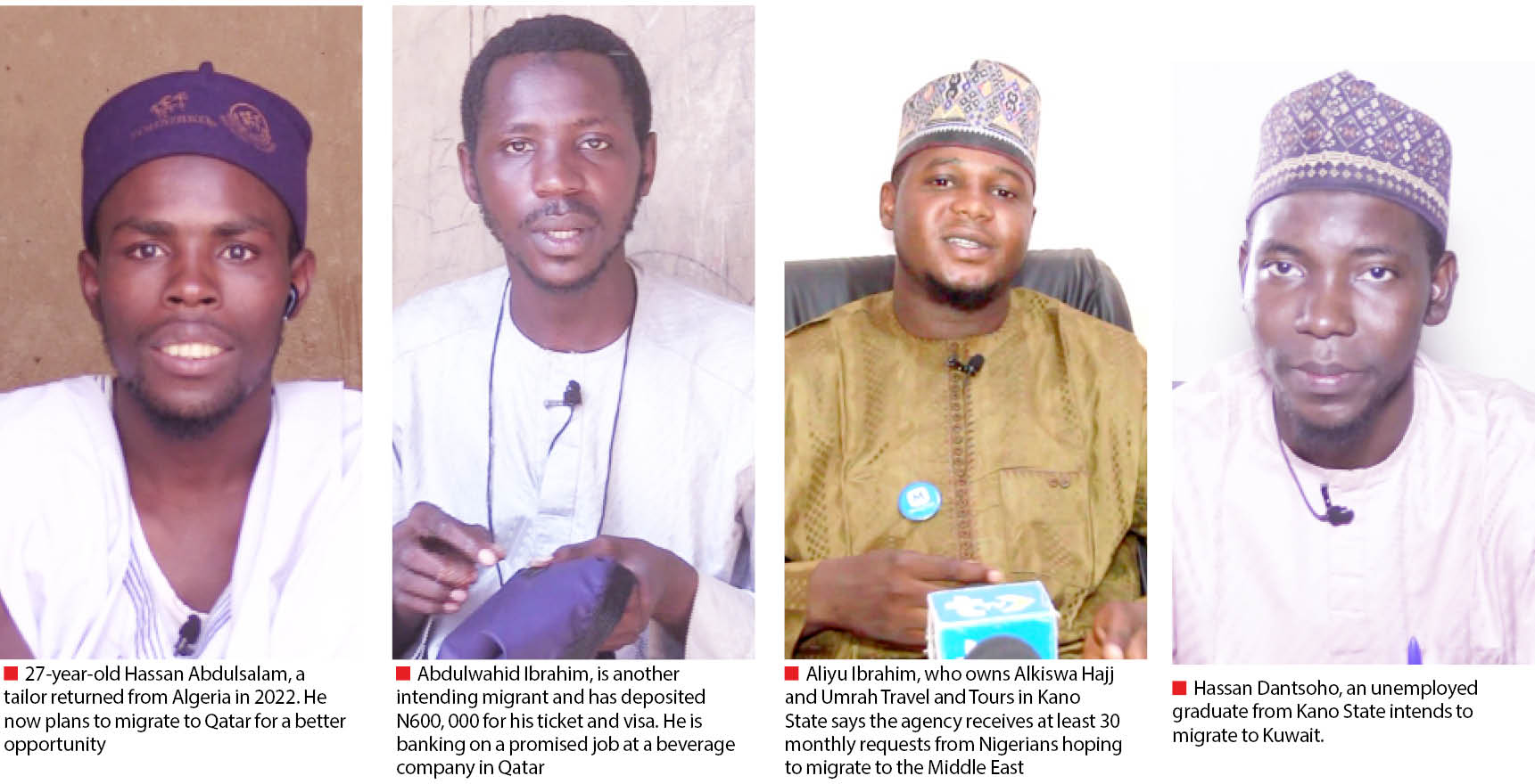 northern youths seek relief in middle east, north africa