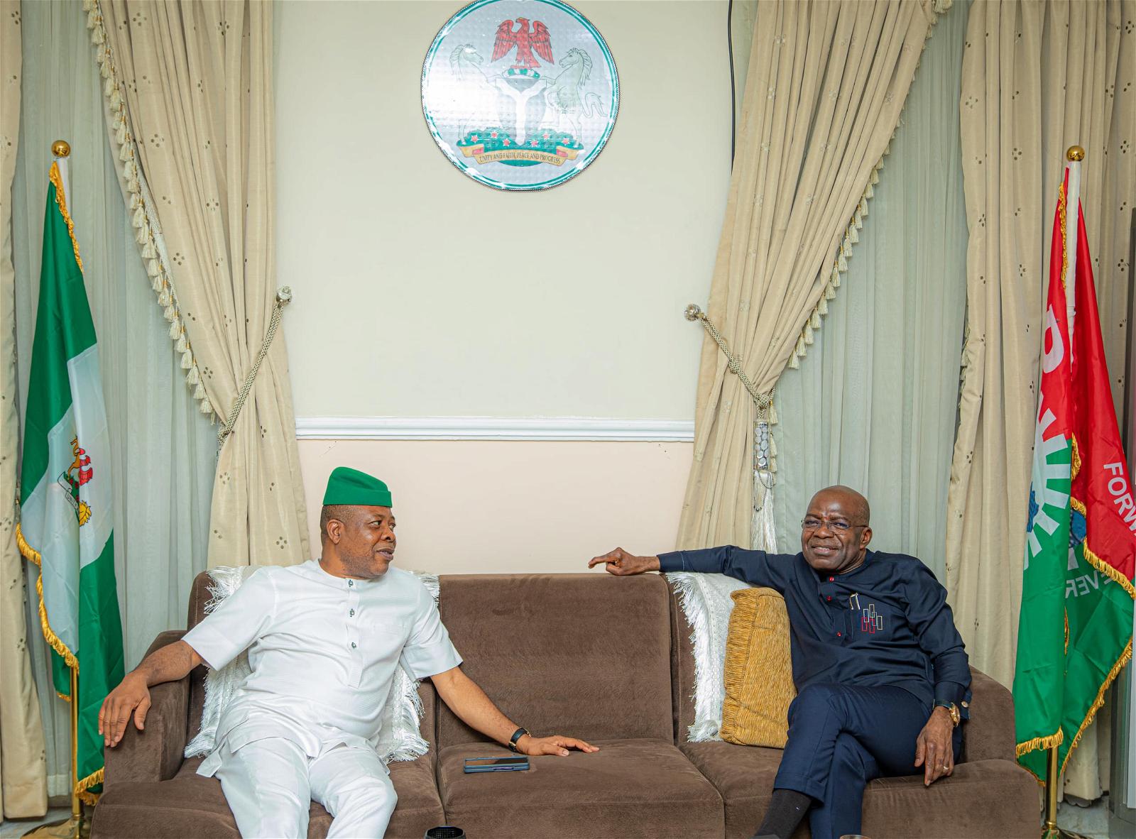 Imo ex-gov, Ihedioha visits Otti