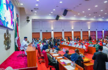 BREAKING: Pandemonium As Senators Fight Over Seats In New Chamber