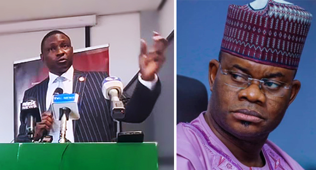 EFCC Boss Reveals How Ex-Gov Yahaya Bello Cashed Out $720,000 To Pay Child's School Fees (VIDEO)