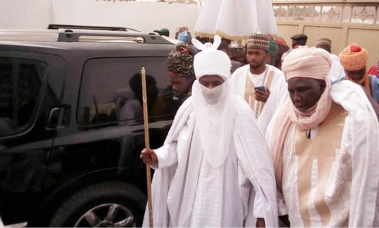 BREAKING: Sanusi Arrives Kano Govt House To Receive Appointment Letter, Resume As Sole Emir Of Kano