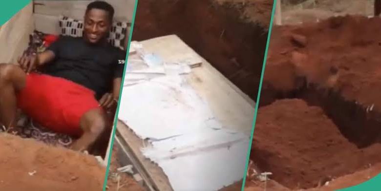 Drama As Man Gets Buried Alive For 24 Hours In A Strange Challenge (VIDEO)