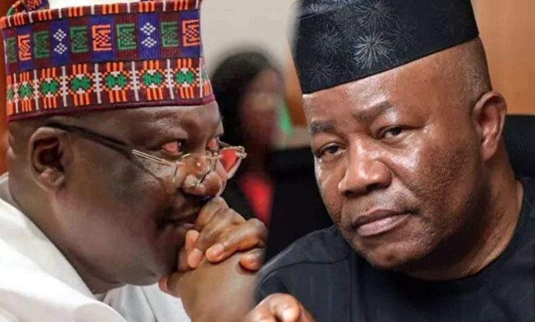 JUST IN: Akpabio Takes As Ex-Senate President, Lawan Openly Challenges His Decision