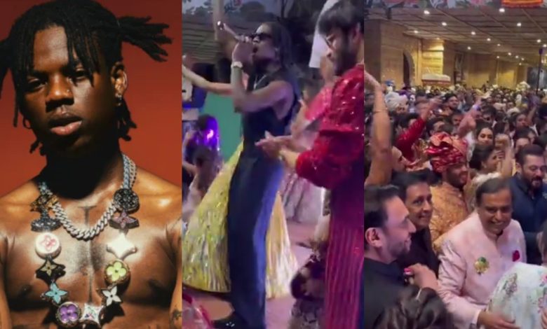 Top Guests, Indians All Stand, Dance As Rema Hit The Stage At Billionaire Childrens' Wedding (VIDEO)